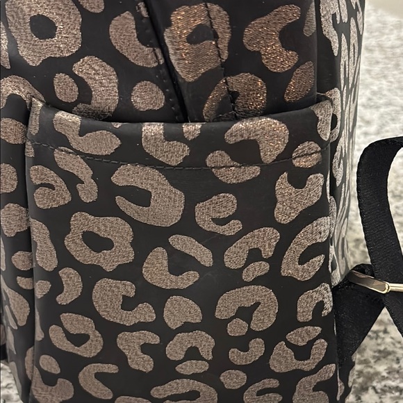 Kate Spade Leopard Print Backpack - Black and Gold - Picture 8 of 12